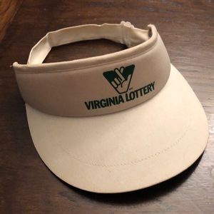 Virginia Lottery Vizor Vintage 90s Hat Cap